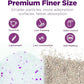 Made4Pets Cat Litter Crystals Kitty Litter Odor Control Crystal Litter Non Clumping No scooping Low Dust, Low Tracking, Lightweight, Dehydrates Waste,Lavender– 13.2 lbs (4 x 3.3 lb Packs)