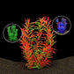 DSkoiph 2 pcs Aquarium Decor Plastic Plants Extra Large 21 Inches Artificial Fish Tank Plants Tall Fish Tank Decorations Artificial Green Water Plants (Wine)