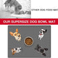 39.4"x29.5" Large Pet Food Mat, Silicone Dog Mats for Food and Water, Nonslip Pet Feeding Mats for Floors,Dog Cat Bowl Mat with Raised Edges, Dark Gray