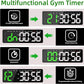 Gym Timer, 16.5" Large Digital Wall Clock for Gym Interval Workout, Remote Control LED Digital Timer for Home Decor, Living Room, Office, Gym, Classroom