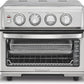 Cuisinart Air Fryer Toaster Oven with Grill, 1800W 8-1 Air Fryer Oven with Bake, Convection Bake, Grill, Broil and Warm Options, Large Capacity, 60-Minute Timer, TOA-70, Stainless Steel