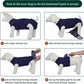 Kuoser Dog Surgery Suit Female Spay, Dog Recovery Suit Male Neuter, Puppy Clothes Onesie for Surgery Anti Licking Abdominal Wounds Pet Surgical Recovery Bodysuit Shirt, Substitute E-Collar & Cone