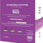All Natural Clumping Cat Litter – Multiple Scents – Low Dust, Odor Control – (Lavender) 18 lb - Surprise Toy Inside