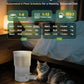 Gimars 5L/20 Cups Automatic Cat Feeder, Programmable 1-6 Meals Cat Food Dispenser with Stainless Steel Bowl, Easy Setup, Dual Power Supply,10s Meal Call Timed Pet Feeder for Cats and Small Dogs