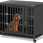 38 inch Heavy Duty Dog Crate with Self-Locking Latch, Indestructible Steel Large Kennel with Enclosed Design, Chew-Proof and Escape-Proof Pet Cage for High Anxiety Dogs