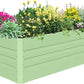 SnugNiture Galvanized Raised Garden Bed 8x4x2FT Outdoor Large Metal Planter Box Steel Kit for Planting Vegetables, Flowers