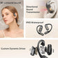 BUGANi Open Ear Headphones Wireless Earbuds,5.4 Bluetooth Headphones, IPX5 Waterproof Ear Buds for Running Workout Cycling Gift (White)
