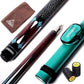 CUESOUL 58 Inch 19oz/20oz Maple Billiard Stick Pool Cue Set 11.5mm/13mm Tip[Weight Adjustable]