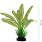 Silk Aquarium Plants for Betta Fish Tank, 2 Pcs 8 Inch Small Silk Aquarium Plant Aquatic Water Grass Decoration，Green-Yellow