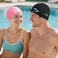 Firesara Fabric Swim Cap, High Elasticity Swimming Cap Keeps Hair Clean Breathable Fit Both Long Hair Short Hair, Swim Caps Woman Girls Men Kids One Size Hat