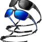 KALIYADI Polarized Sunglasses for Men, Sports Sun Glasses for Driving Cycling Fishing with UV protection