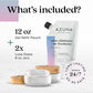 Azuna Air Freshener & Odor Eliminator for Strong Odor | 2 Room Kit Includes (2) 8 oz. Empty Luxe Glass Jars & 12 oz | Refill with Tea Tree Essential Oil Gel | Aromatherapy | Last 60-90 Days