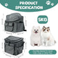 Qivine Dog Bike Basket, Oxford Cloth Dog Basket for Bike with Adjustable Mesh Windows, 11 Lbs Portable Dog Carrier for Bike with Widen Shoulderpad, Bicycle Basket Bag for Dogs and Cats