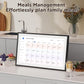 LOOFII 15.6" Smart Digital Calendar – 1920×1080 Full HD Touchscreen Family Planner & Calendar with Chore Chart & Meal Planner, Wall-Mountable (Black White)