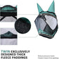 Harrison Howard Pro Luminous Horse Half Face Fly Mask Large Eye Space with Ears UV Protection for Horse Hunter Green S
