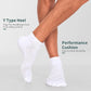Lapulas 6 Pack Men's Ankle Socks with Cushion, Cotton Quarter Socks for Sport Training Running