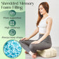 Premium Crushed Sponge Yoga Bolster Pillow for Yin Yoga, Restorative & Meditation - Rectangular Cushion