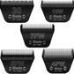 5PCS Wide Blade Dog Grooming Blades Compatible with Andis Dog Clipper,Dog Grooming Wide Blade compatiblewith Wahl km10 Clippers/Oster A5 Type Blade,for Animal Dog,Cat,Horse (30W+10W+7FW+5FW+4FW)