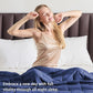 yescool Weighted Blanket for Adults (20 lbs, 60" x 80",Navy & Blue) Cooling Heavy Blanket for Sleeping Perfect for 190-210 lbs, Queen Size Breathable Blanket with Premium Glass Bead, Machine Washable