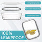 Vtopmart Glass Storage Containers with Lids, Meal Prep Food Container Sets, Lunch Box with Snap Airtight Lid for Microwave, Oven, Freezer and Dishwasher (10pack 35oz)