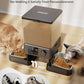 oneisall Automatic Cat Feeder for 2 Cats, 20 Cups/5L Automatic Cat Food Dispenser for Small Pets Indoor, Timed Cat Feeder for Dry Food