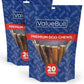 ValueBull Bully Sticks for Large Dogs, Jumbo 6 Inch, 50 Count - All Natural, Grass Fed, Single Ingredient, Long Lasting Dog Treats for Aggressive Chewers