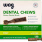 Amazon Brand - Wag Dental Dog Treats to Help Clean Teeth & Freshen Breath Tiny, 2.25 pounds, Unflavored - 130 Count, Pack of 1