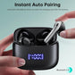 Wireless Earbuds, Bluetooth Ear Buds Headphones, 60H Long Playtime, Stereo Deep Bass, LED Power Display, IPX7 Sport Waterproof, Lightweight in-Ear Earphones with Mic for iPhone Android PC TV Computer
