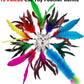Cat Feather Toys Refills, 10 Pieces Interaction Cat Wand Replacement Feathers Toy for Indoor Cats