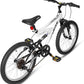 WEIZE Kids Mountain Bike, 20 inch Kids' Bicycles for 6-11 Years Old Boys Girls with Dual Full Suspension, 6 Speeds Drivetrain, High-Carbon Steel Frame, Ideal for Young Riders and Adventurers