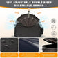 Pet Stroller for Small & Medium Dogs Cats up to 55 lbs 4-in-1 Foldable Travel Pet Stroller with Detachable Carrier Lightweight All-Terrain Spring Damping,Car Seat,Sun Canopy,Black