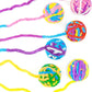 CHIWAVA 6 Pack 20" Woolen Yarn Cat Toys Ball with Bell 2" Large Indoor Cat Toy Balls Kitten Interactive Toys
