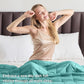 yescool Weighted Blanket for Adults (15 lbs, 60" x 80", Teal) Cooling Heavy Blanket for Sleeping Perfect for 140-160 lbs, Queen Size Breathable Blanket with Premium Glass Bead, Machine Washable