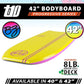 BZ BodyBoards - T-10 Progressive Series Bodyboard - HDPE Slick - Crescent Tail - PHUZION Core - 8lb Deck