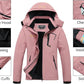 MOERDENG Women's Waterproof Ski Jacket Warm Winter Snow Coat Mountain Windbreaker Hooded Raincoat Jacket