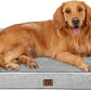 EHEYCIGA Orthopedic Dog Beds Large Sized Dog, Waterproof Memory Foam Pet Bed with Sides, Non-Slip Bottom Large Pet Bed with Washable Removable Cover, Grey