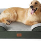 Bedsure XL Plus Orthopedic Dog Bed for Extra Large Dogs - Waterproof XLarge Dog Cat Bed, Comfort Dogs Couch Sofa with Washable Removable Cover, Pet Bed with Nonskid Bottom, Boreal Canopy Green, 48"