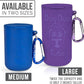 Dog Doo Tube Filled Dog Waste Bag Holders - Reusable Dog Poop Bag Tubes Designed to Keep in Odors and Germs
