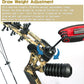Youth Compound Bow Set 15-45 Lbs for Teens and Beginner, Package with Archery Hunting Equipment, Max Speed 260fps, Adjustable, Right Hand