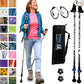 York Nordic Motivator Walking Poles for Balance and Rehab - Patented Stability Grips - Lightweight, Adjustable, and Collapsible - 2 Pieces Adjustable w/flip Locks - Heights 4'6" up to 6'2" - 230 lbs