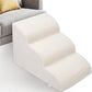 Dog Stairs for Small Dogs - High Density Foam Pet Steps, Extra Wide Dog Ramp with Non-Slip Bottom for High Beds, Couch and Sofa, Best for Dogs Injured, Older Doggy Cats