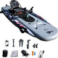 Inflatable Kayak Set: Includes 90in Kayak Paddles and High-Output Pump – SuperTough Mesh PVC and Wire Drawing Filling – Aluminum seat – Pedal System – 1 Person – 418lb Weight Capacity