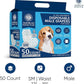 American Kennel Club Male Dog Wrap, Disposable Diapers with Wetness Indicator, Small, 50 Count