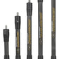 AMEYXGS Archery Bow Stabilizer for Compound Bow, 3K Carbon Fiber 6", 8", 10", 12" 15" Rods, Damping System, Weights Kit, Single Side V-Bar Mount,Quick Disconnect