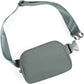 ODODOS Unisex Mini Belt Bag with Adjustable Strap Small Fanny Pack for Workout Running Traveling Hiking, Iron Gray