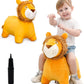 EVERICH TOY Lion Bouncy Horse, Inflatable Plush Hopping Toy, Bouncing Animal Hopper for Toddlers, Fun Ride-On Toy for Kids 18 Months-6 Years, Indoor & Outdoor Play, Great Gift Boys Girls