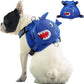 IDOMIK Dog Backpack Harness, No-Pull Dog Backpack with D-Ring for Small Medium Dogs, Cute Self Carrier Backpack for Dogs to Wear, Adjustable Dog Harness Backpack for Traveling Camping Hiking,Shark,S