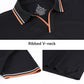 Esabel.C Jacquard Golf Shirts for Men Moisture Wicking Short Sleeve Performance Dry Fit Active Mens Polo Shirts