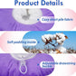 Lightweight Soft Cat Cone After Surgery, Adjustable Donut Collar with Drawstring Buckle, Scratch Resistant, Machine Washable, Suitable for Head/Foot Wounds Recovery, Purple Large