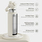 Insulated Water Bottle with Straw Stainless Steel Water Bottle, Leak-Proof, BPA-Free, Double Wall Vacuum Keeps Cold for 24 Hours for Sports, Travel, School (32 oz, Cream Moon)